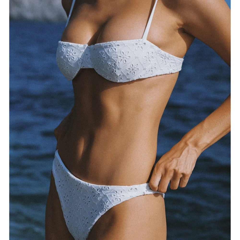 Juillet White Eyelet Bikini Set